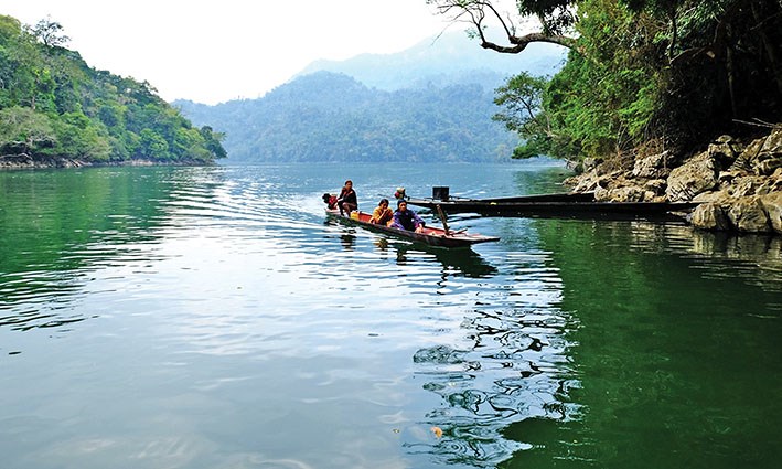 mùa hè, hồ ba bể